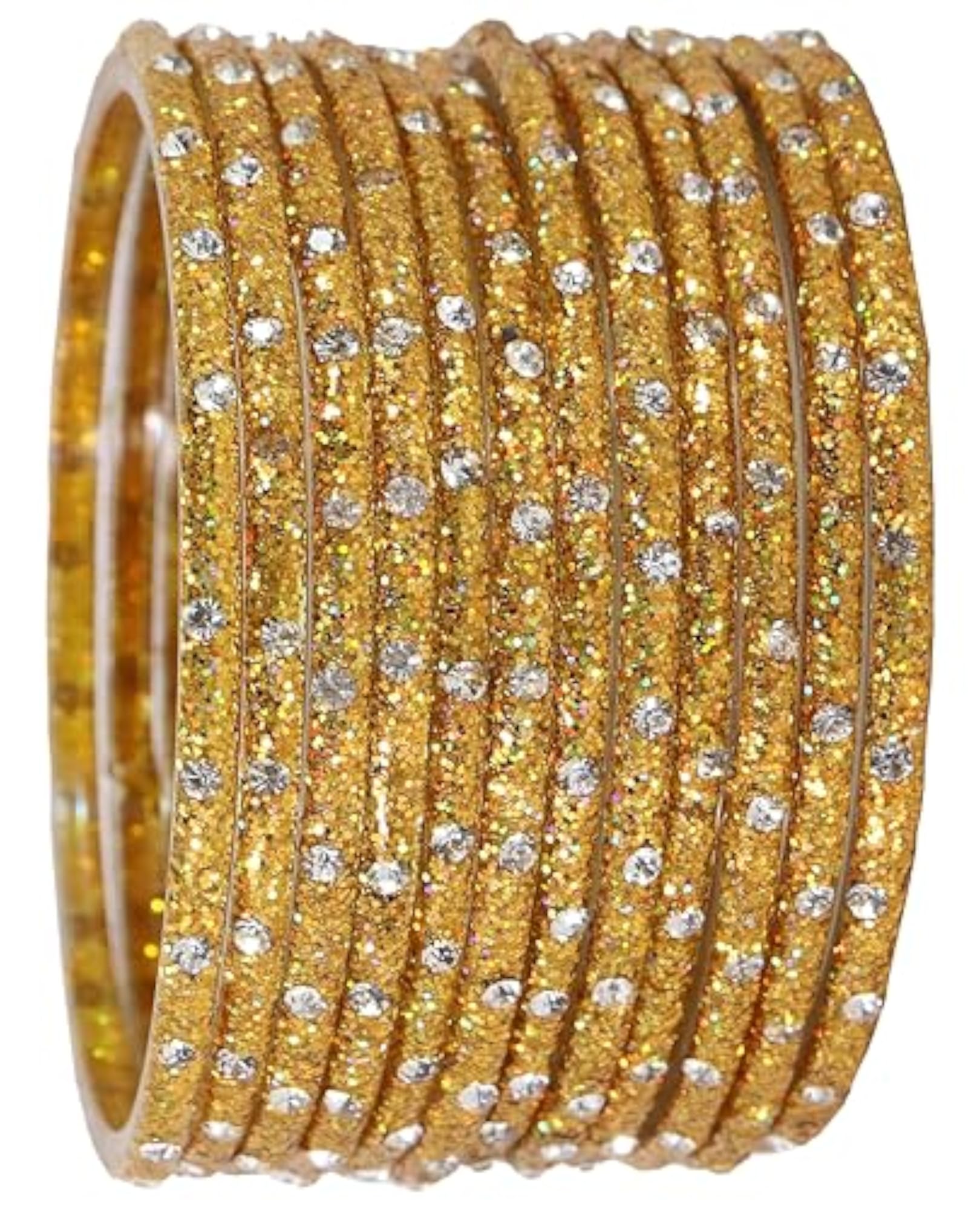 Glass Bangles Set with Diamond Stone Kanch ki Chudiyan